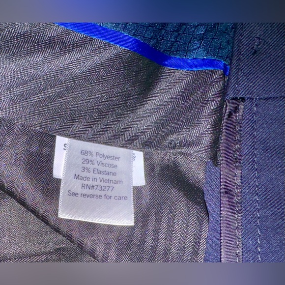 Mens 30/30 Dress Pants Navy Blue - Picture 2 of 4